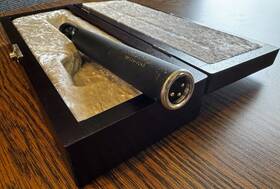 Bf-124-0260 Violet Condenser Microphone Black Xlr 3-pin Wired Wooden Case