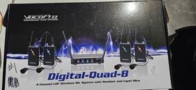 Vocopro 692868834240 Digital-quad-b4 - Four Channel Wireless Mic Set With 4 Cable