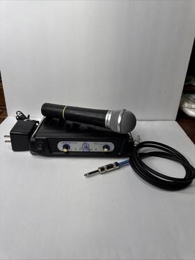 Vhf-33 Vocopro Wireless Microphone System And Untested/parts/repair