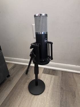 512-pop Warm Audio Skylight Rdts 512 Studio Condenser Microphone Shockmount And Stand