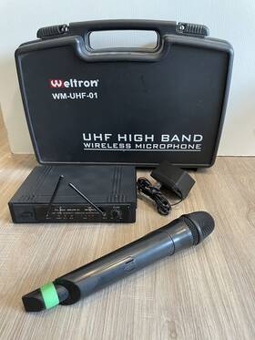 Vm-uhf-01 Weltron Uhf Wireless Microphone Handheld Mic System 16 Channel Works