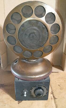 387w Western Electric Early Carbon Microphone 1b Housing 600a Tube Amplifier