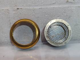 394-w Western Electric Antique Condenser Microphone Brass Housing As Is