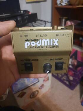 Whirlwind 692465018524 Podmix 2-channel Mic / Line Mixer With Di Box