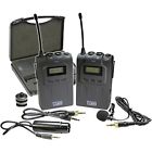 Xm-w4 Vidpro Professional Uhf Wireless Microphone System With Lavalier 026127770985