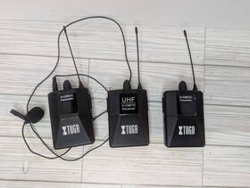 X-cm012 Xtuga Uhf Wireless Interview Microphone System 2 Transmitters 1 Receiver