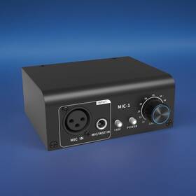 Xic1 Xtuga Microphone Preamp For Dynamic And Condenser Mics 75db Gain 48v Phantom