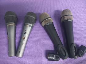 Mz106 Yamaha & Elecro-voice Pl84 Lot Of 4 Microphones