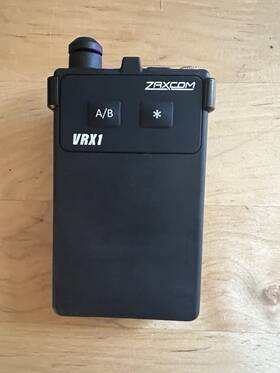 Vrx1 Zaxcom Ifb Receiver With Belt Clip. Compatible Comtek Tx. Barely Used