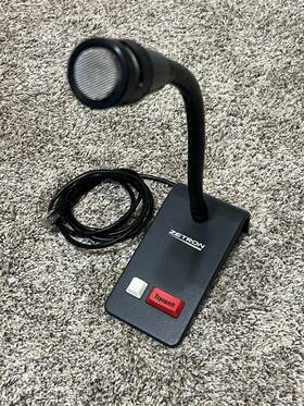 905-0330 Zetron Desktop Microphone Mic With Cable - Free Shipping