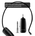 Wireless Headset WXM01 Uhf Microphone W/ Receiver 50M Range Bietrun. Fixed Price $17.99.