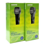 2 Pack Shure SV100-W Dynamic Cardioid Multi-purpose Microphone W/ Cable. Fixed Price $107.98.