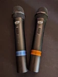 2X Emb Professional EBM50A Vhf Wireless Microphones Only Black. Fixed Price $19.99.