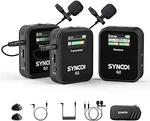 Synco Wireless Lavalier Microphone 2.4G Dual Transmitter G2A2 - Black. Fixed Price $45.05.