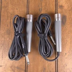 (2) Vintage Akai ADM-11 Dynamic Corded Microphones Japan. Fixed Price $39.95.