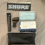 Shure SM57 Wired Dynamic Handheld Microphone W/ Clip & Storage Bag, Black. Fixed Price $49.95.