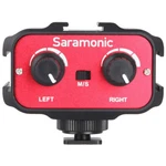Saramonic SR-AX100 Battery-free 2-CH On-camera 1/8 (3.5MM) Audio Mixer. Fixed Price $39.00.