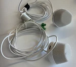 Pair Of Biamp Devio DCM-1 Beamtracking Ceiling Pendant Microphones Only White. Fixed Price $54.75.