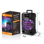 Reiko 12" Standing Portable Bluetooth Wireless Speaker With Led Lights,. Fixed Price $139.99.
