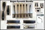 Bogen: 6 Gdu Microphones, Gs 150D AMP-150,CAM2 Channel Mixer And Preamp. Fixed Price $219.00.