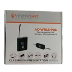Anywhere Cart Digital Uhf Wireless Microphone Kit Ac-wrls-mic Rechargeable Class. Fixed Price $41.97.
