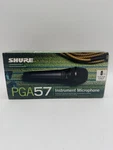 Shure PGA57 Xlr Dynamic Instrument Microphone New Open Box Complete. Fixed Price $54.95.