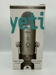 New Old Stock Blue Yeti Platinum Edition Read. Fixed Price $50.96.