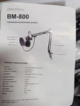 Zingyou BM-800 Condenser Microphone Kit Black With Shock Mount And Pop Filter. Fixed Price $20.00.