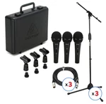 Behringer XM1800S Dynamic Microphone Bundle With Stands Cables (3-PACK). Fixed Price $199.98.
