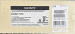 Sony ECM-77B Omnidirectional Electret Condenser Mic. Fixed Price $299.00.