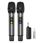 Wireless Microphone, Professional Uhf Metal Dual Handheld Cordless Dynamic Mi.... Fixed Price $45.39.