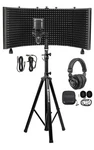 Rockville Pro Recording Studio Microphone Mic+isolation Shield+headphones+stand. Fixed Price $184.95.