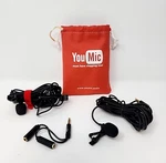 Youmic Lavalier Lapel Microphone Interview Set - 2 Mics + Adapter Tested. Fixed Price $13.49.