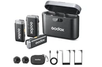 Godox Wec 2.4GHZ Wireless Microphone System With Charging Case. Fixed Price $50.00.