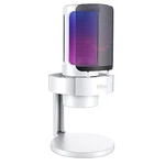 Fifine Usb Pc Rgb Microphone For Live Streaming, Gaming A8W - White. Fixed Price $51.43.