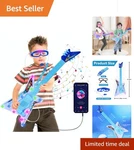 Best Choice Products Kids Electric Guitar Toy Play Set 6 Songs Microphone Amp. Fixed Price $51.00.