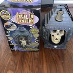 Gemmy Animated Talking Skull Lantern Halloween With Microphone Works 1998. Fixed Price $115.00.