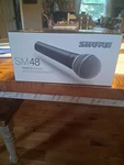 Shure Dynamic Vocal Microphone SM48S-LC Bag & Original Box Included. Fixed Price $55.00.