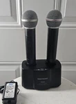 Singtronic CH-02 Wireless Microphone (X2) Rechargeable Table Stand (tested). Fixed Price $75.00.