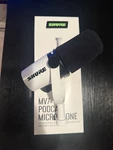 Shure MV7+ Podcast Microphone White. Fixed Price $230.00.