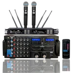 Singtronic Karaoke 3000W Amplifier Mixer Machine + Uhf Wireless Microphones. Fixed Price $1799.00.