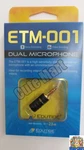 Edutige ETM-001 Dual Microphone For Voice Recording Chatting 3.5MM Plug Gopro. Fixed Price $36.00.