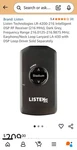 Listen Technologies LR-4200-216 Intelligent Dsp Rf Receiver 216MHZ New. Fixed Price $60.61.