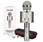 Mockins Silver Bluetooth Karaoke Microphone For Kids With Built. Fixed Price $21.82.