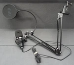 Uhuru Streaming Podcast Microphone Condenser Pop Filter Usb Desk Mount Boom Arm. Fixed Price $19.98.