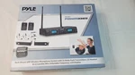 Pyle PDWM3365 2 Channel Uhf Wireless Microphone System Lavalier Headsets. Fixed Price $75.00.