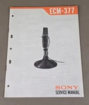 Sony Microphone ECM-377 Service Manual D-2808. Fixed Price $54.95.