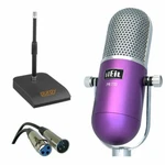 Heil Sound Pr 77D Dynamic Microphone (purple) W/ Stand & Cable. Fixed Price $249.00.