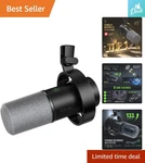 Amplitank K688 Dynamic Microphone: Xlr & Usb For Studio Streaming Excellence. Fixed Price $128.99.