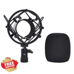Lukvcoe Black Microphone Shock Mount 47-53MM. Fixed Price $20.00.